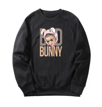 Bad Bunny Face Printed Sweatshirt