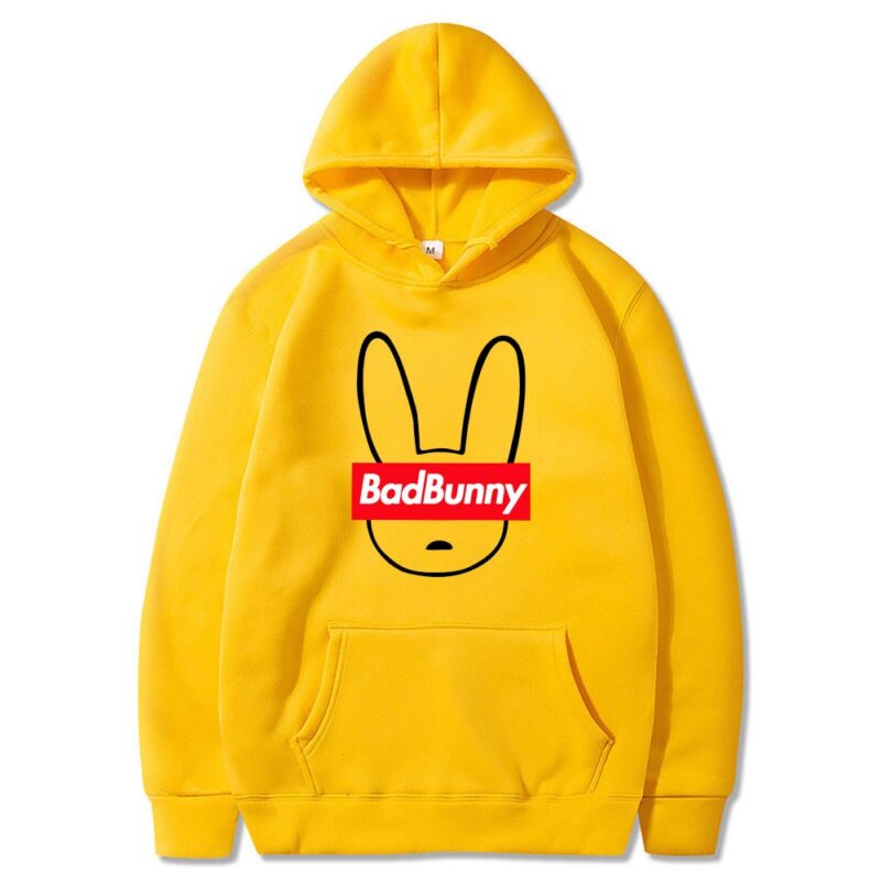 Bad Bunny Logo Hoodie.